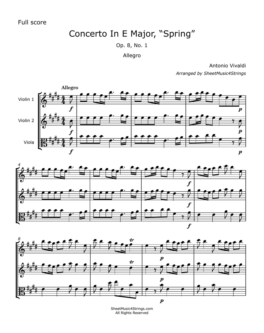 Vivaldi, A. - Violin Concerto In E Major, 