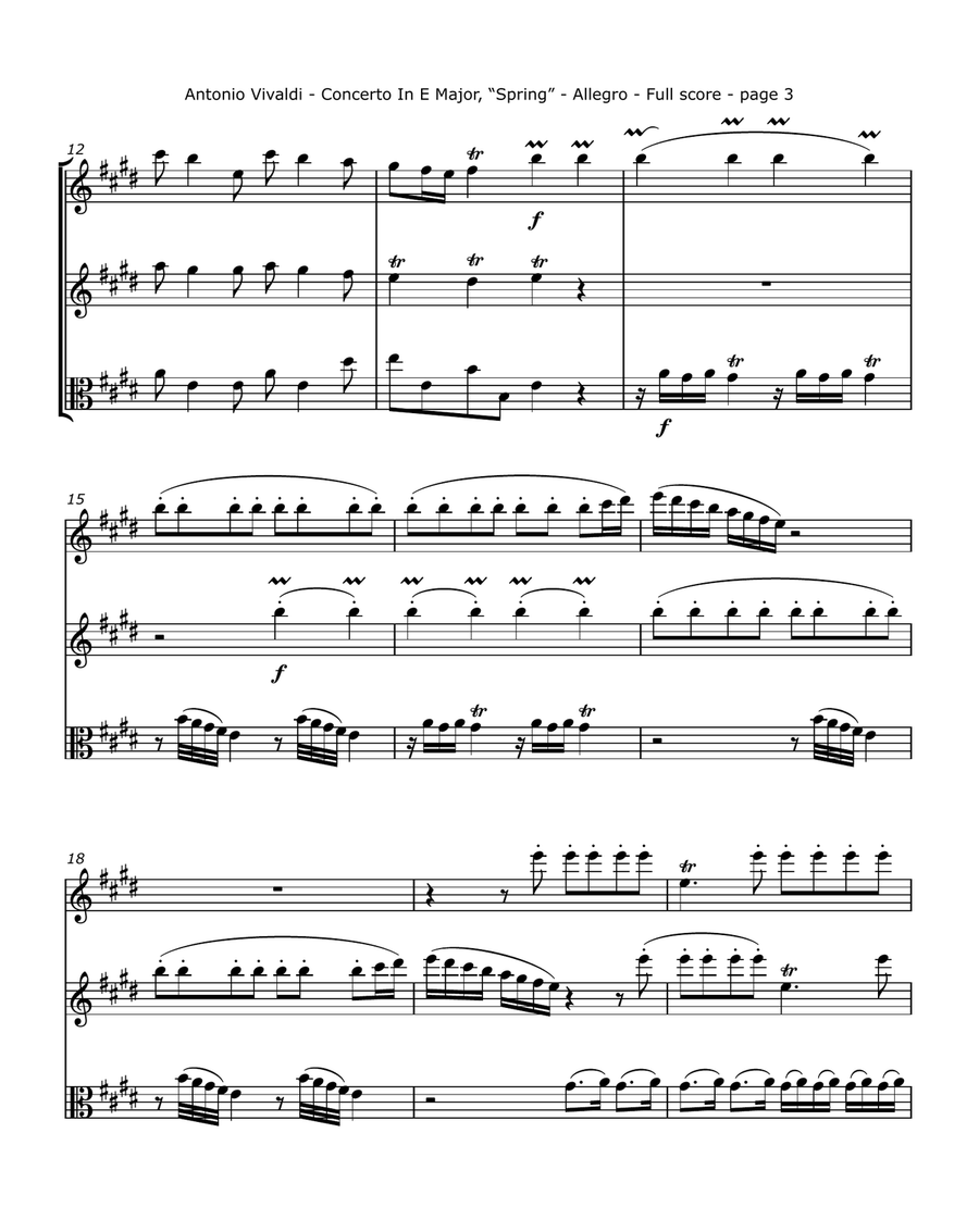 Vivaldi, A. - Violin Concerto In E Major, 