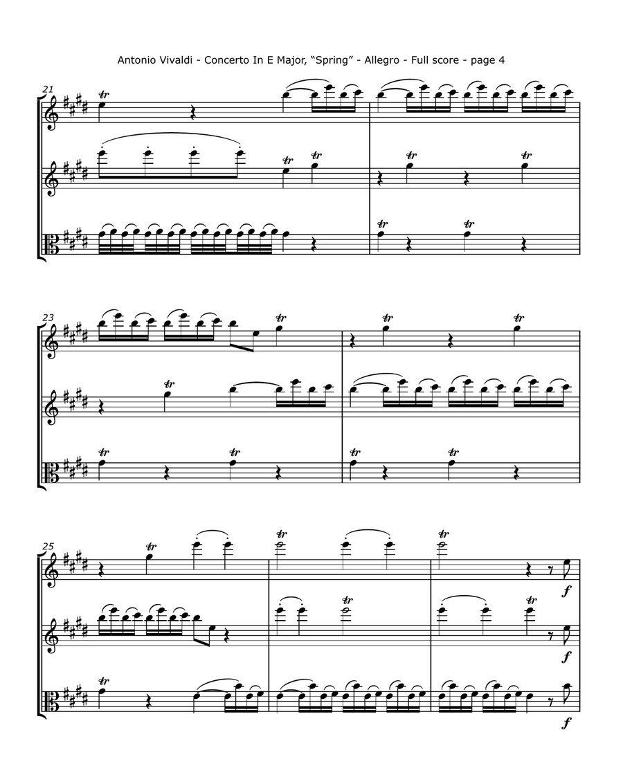 Vivaldi, A. - Violin Concerto In E Major, 