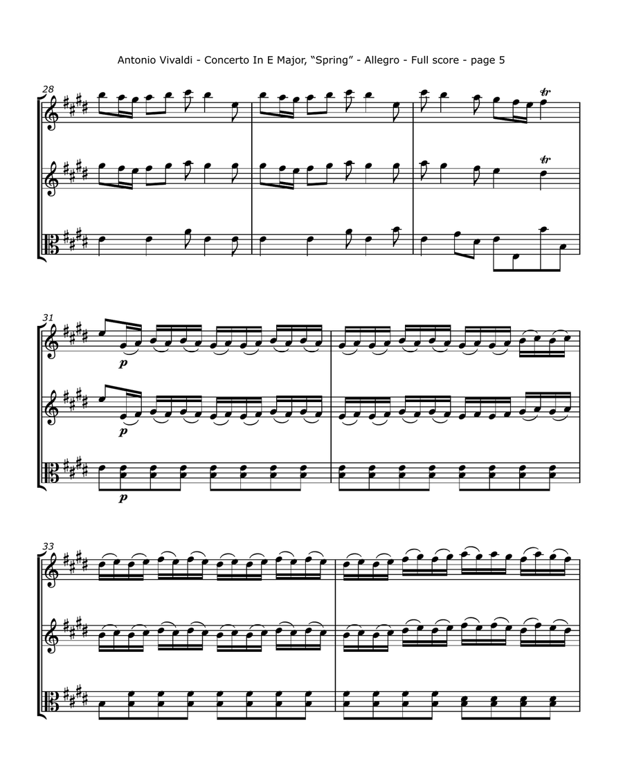 Vivaldi, A. - Violin Concerto In E Major, 