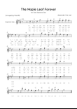 The Maple Leaf Forever - Solo Soprano Sax in F Major With Chords & Lyrics