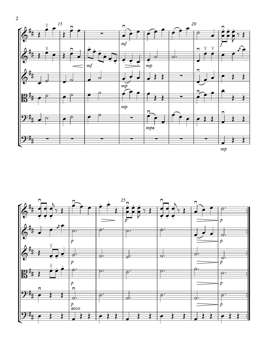 THE HESITANT HAIRY RABBIT FOR STRING ORCHESTRA Chamber Music scores gallery preview page 2