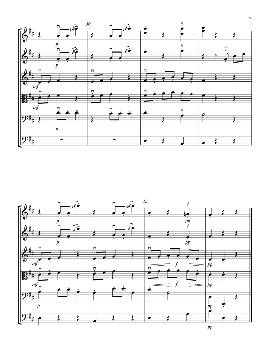 THE HESITANT HAIRY RABBIT FOR STRING ORCHESTRA Chamber Music scores gallery preview page 3