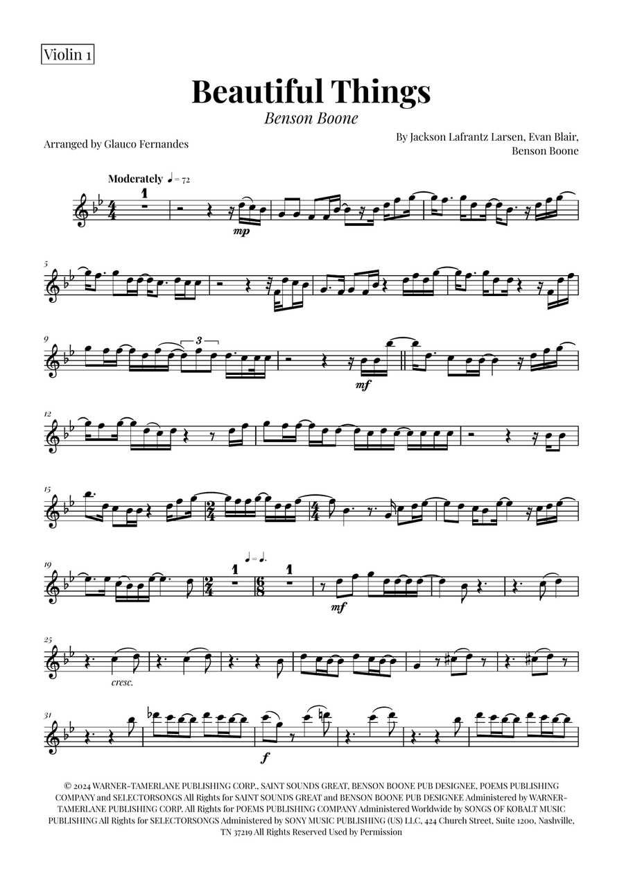 Beautiful Things String Orchestra scores gallery preview page 6