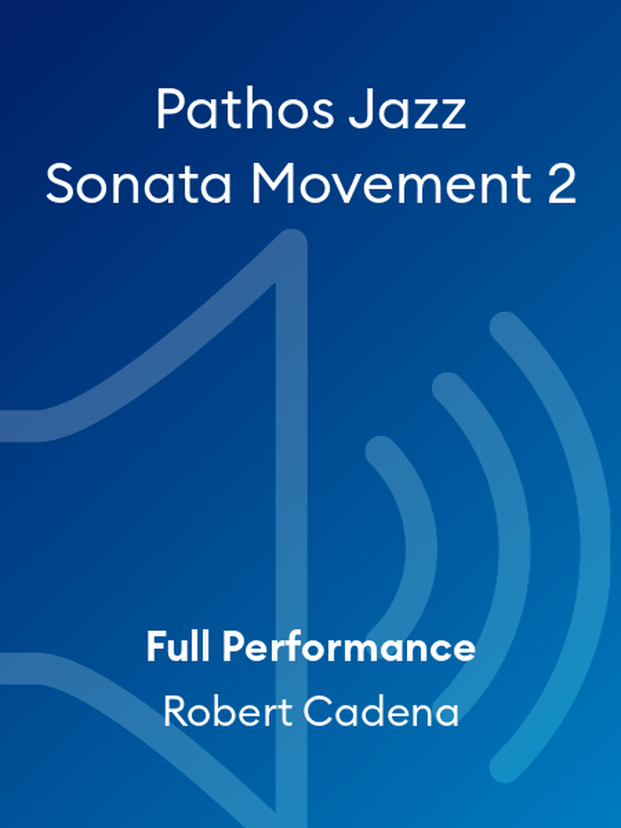 Pathos Jazz Sonata Movement 2 Performance MP3 scores gallery preview page 1