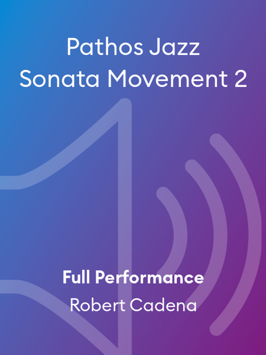 Pathos Jazz Sonata Movement 2 Performance MP3 scores gallery preview page 1