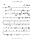 Serenade Melancoli - Opus 26