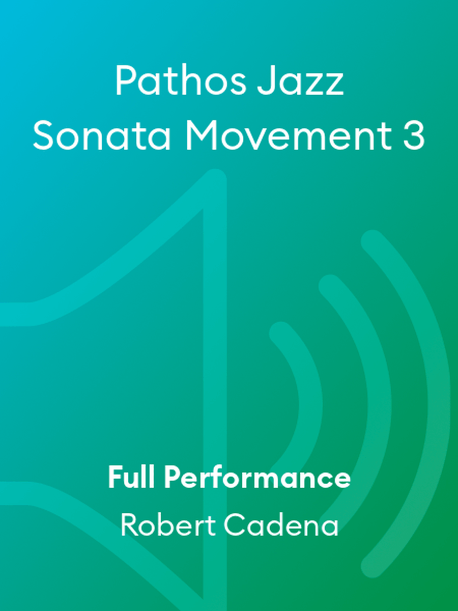 Pathos Jazz Sonata Movement 3 Performance MP3 scores gallery preview page 1