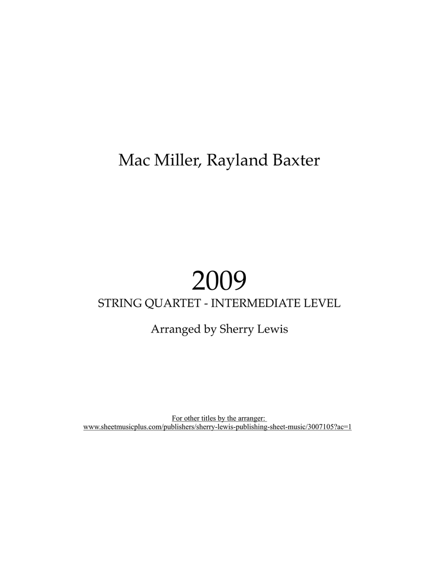 2009 2009 String Quartet scores gallery preview page 2