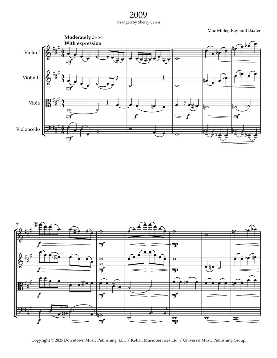 2009 2009 String Quartet scores gallery preview page 4