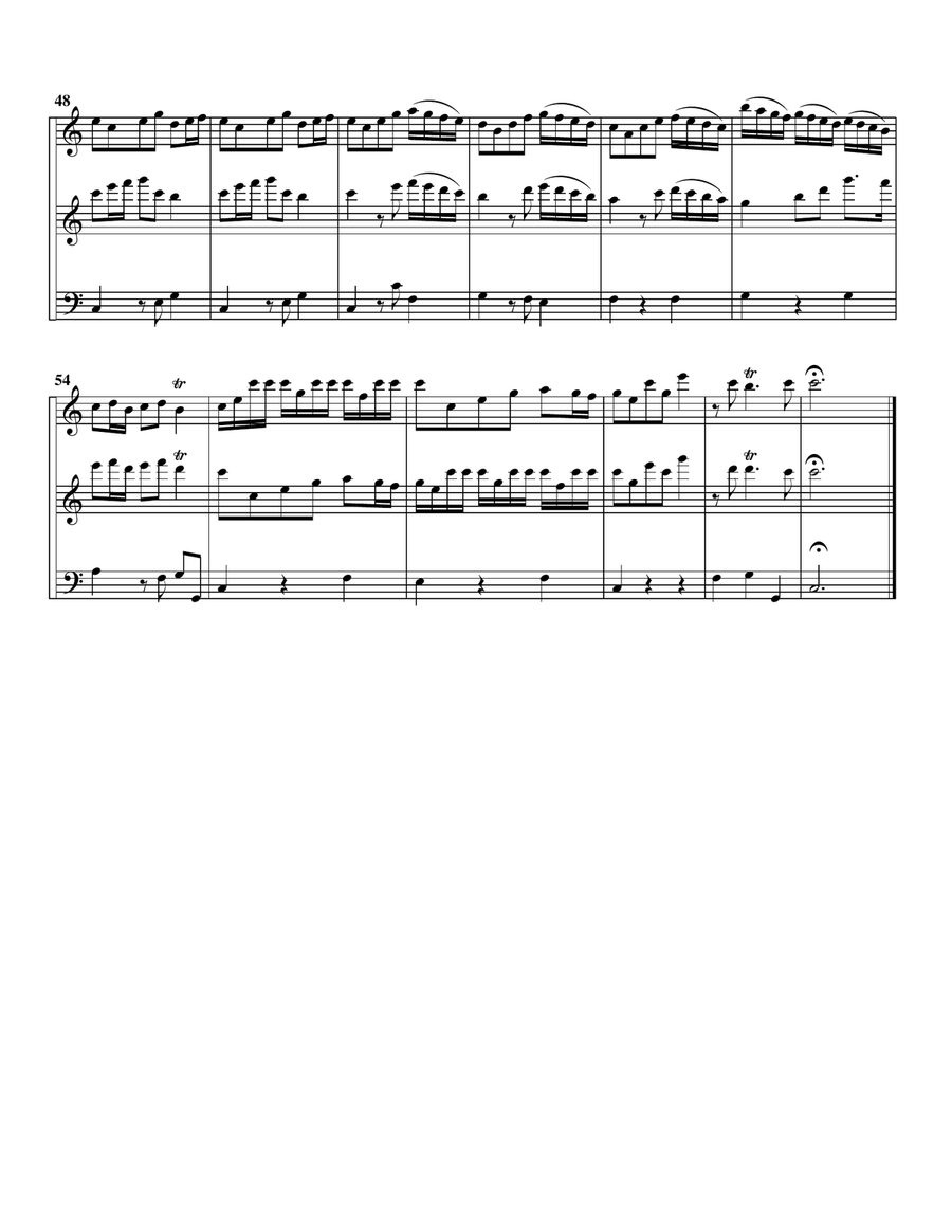 Trio sonata TWV 42 F12 (arragement for 3 recorders (AAB)) Alto Recorder scores gallery preview page 6