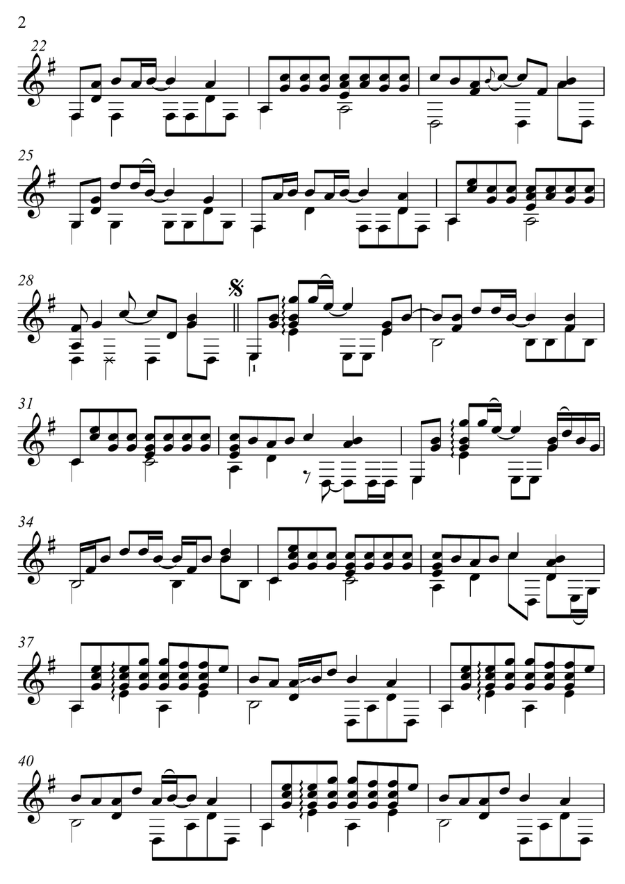 Somewhere Only We Know Somewhere Only We Know Guitar Solo scores gallery preview page 2