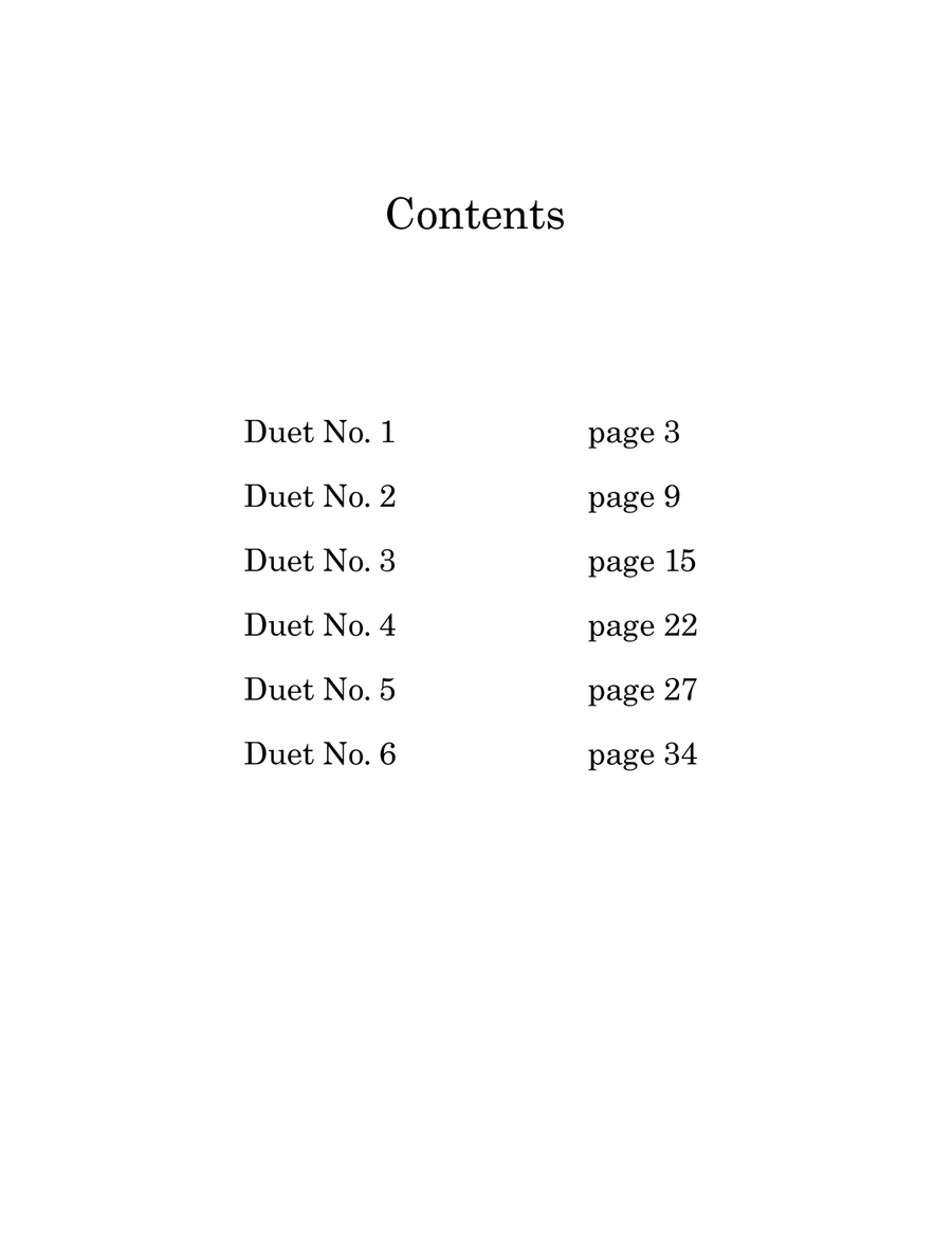 Hoffmann six duets for two flutes Flute Duet scores gallery preview page 2