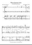 Warm Summer Sun (SATB with piano accompaniment version)
