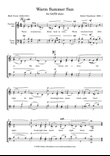 Warm Summer Sun (unaccompanied SATB choir version)