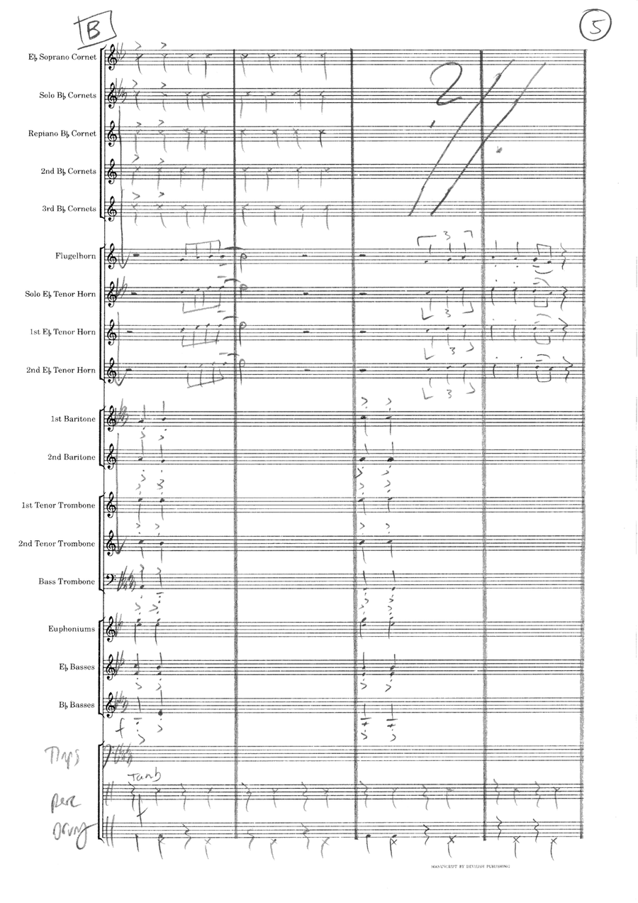 Sweet Caroline Brass Band scores gallery preview page 6