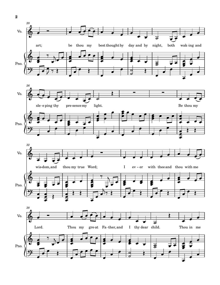Be Thou My Vision (with Praise) Piano, Vocal scores gallery preview page 2