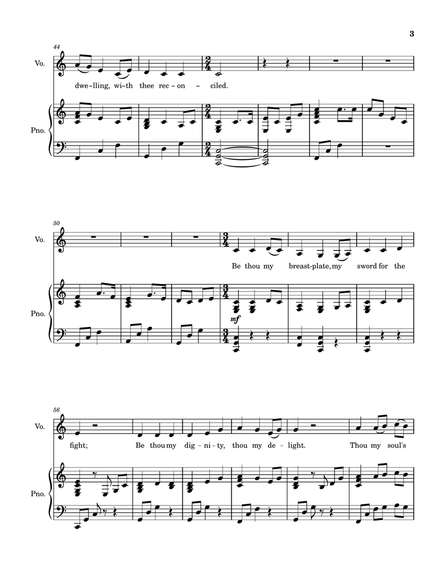 Be Thou My Vision (with Praise) Piano, Vocal scores gallery preview page 3
