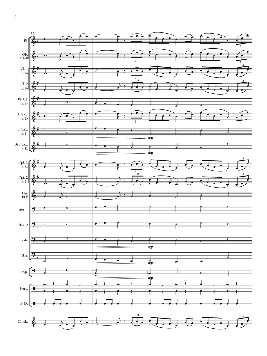Resolute and Responsible Resolute and Responsible Concert Band scores gallery preview page 4