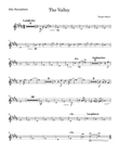 The Valley - Alto Saxophone Sheet Music