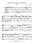Prelude in C# minor (transposed)