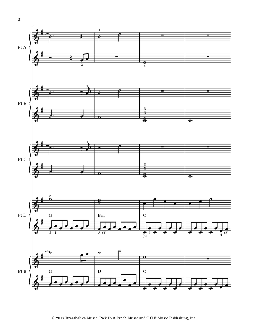 A Million Dreams Small Ensemble scores gallery preview page 4