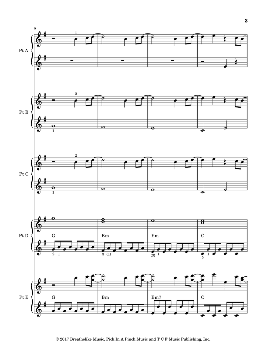 A Million Dreams Small Ensemble scores gallery preview page 5