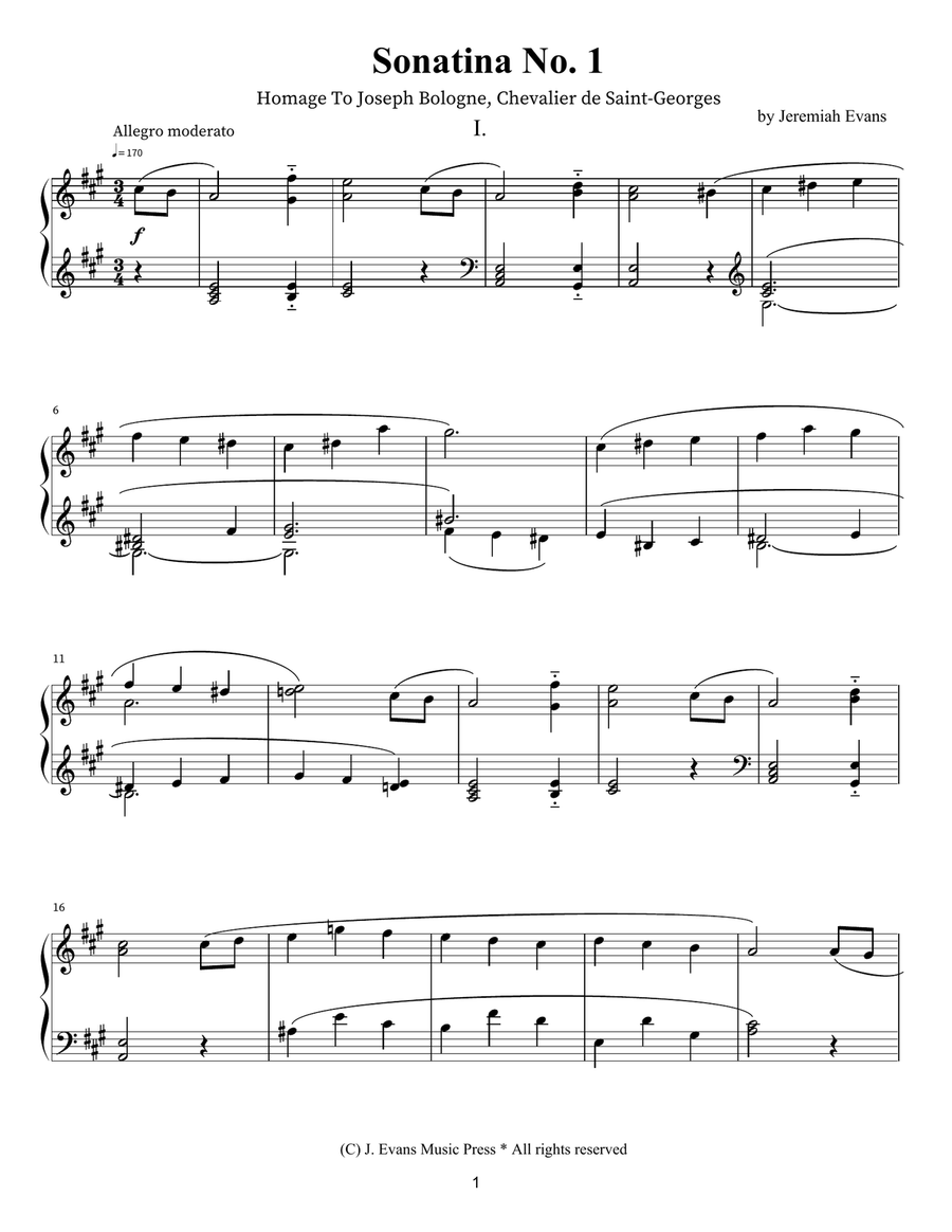 Sonatina No. 1 for piano solo Piano Method scores gallery preview page 2