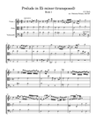 Prelude in Eb minor