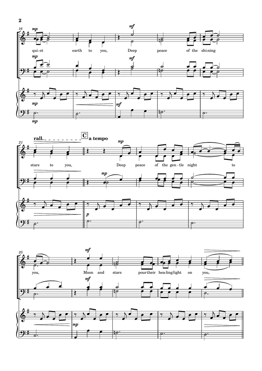 A Gaelic Blessing A Gaelic Blessing 4-Part scores gallery preview page 2