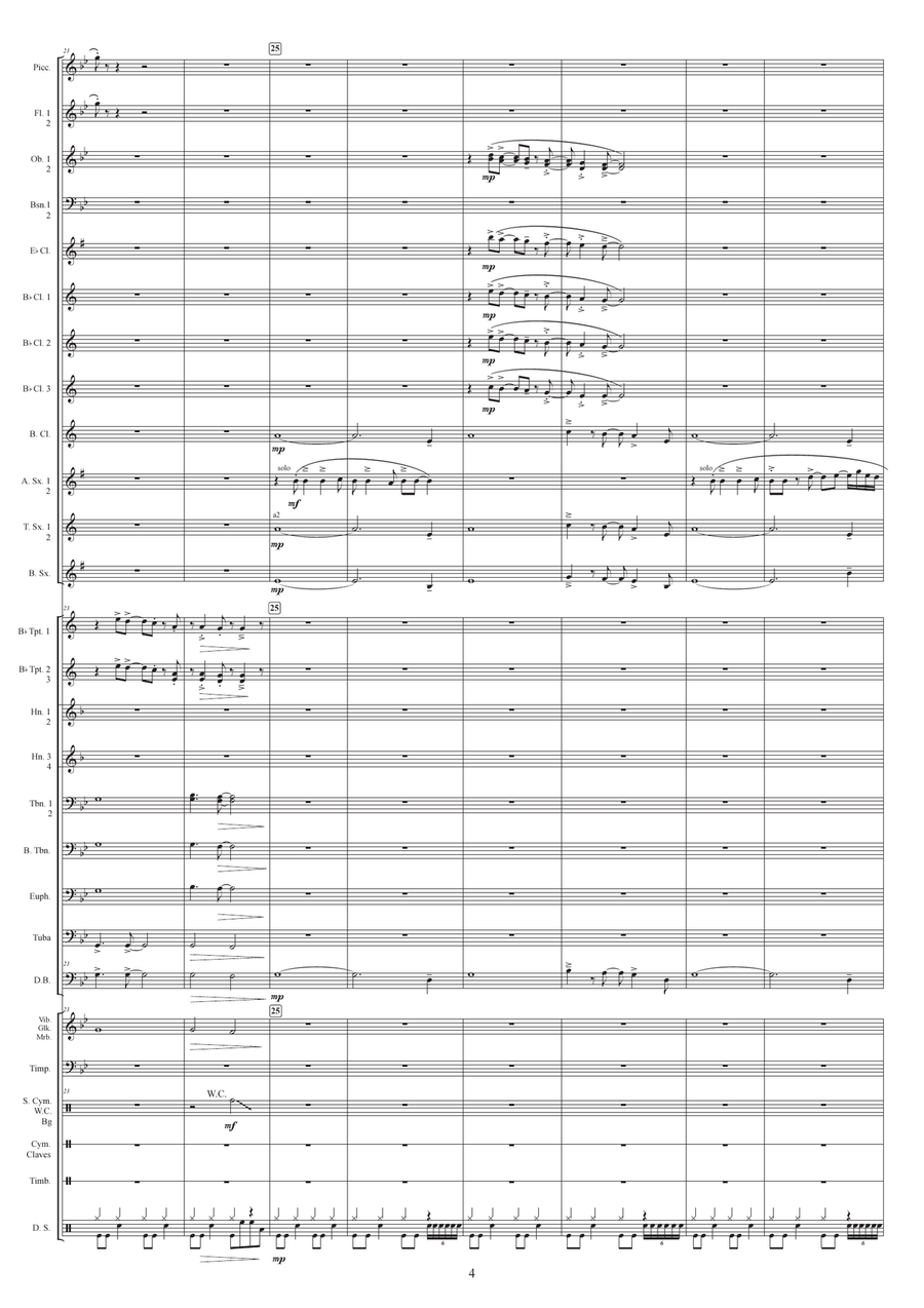 Until It Sleeps Concert Band scores gallery preview page 4