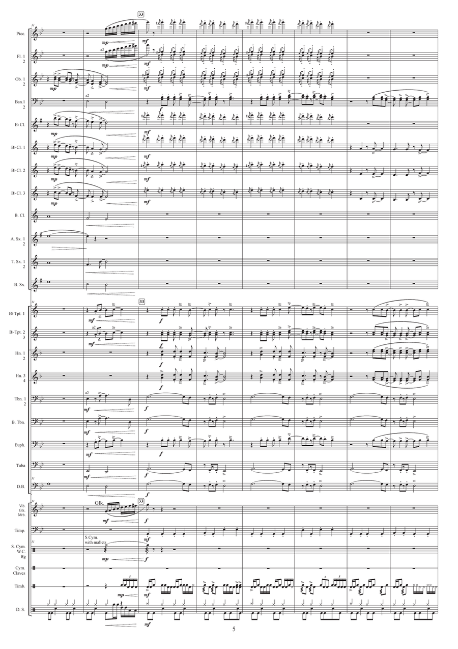 Until It Sleeps Concert Band scores gallery preview page 5