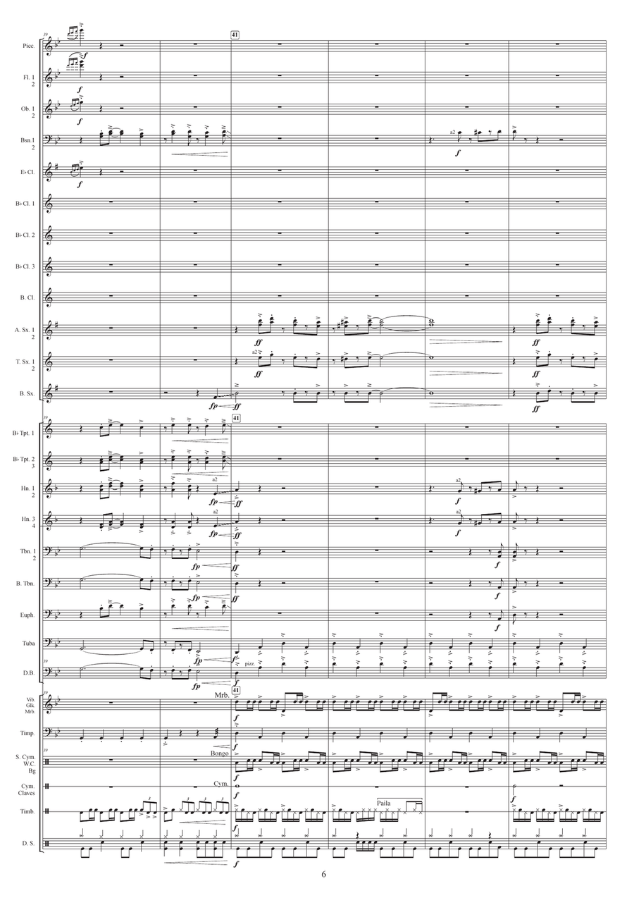 Until It Sleeps Concert Band scores gallery preview page 6