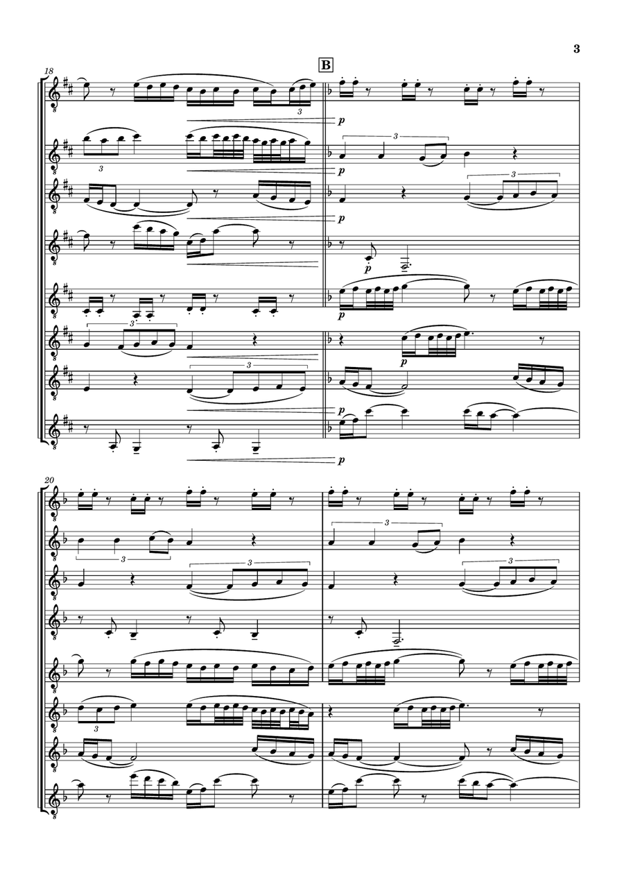 The Chaos of Emotions The Chaos of Emotions Woodwind Ensemble scores gallery preview page 3