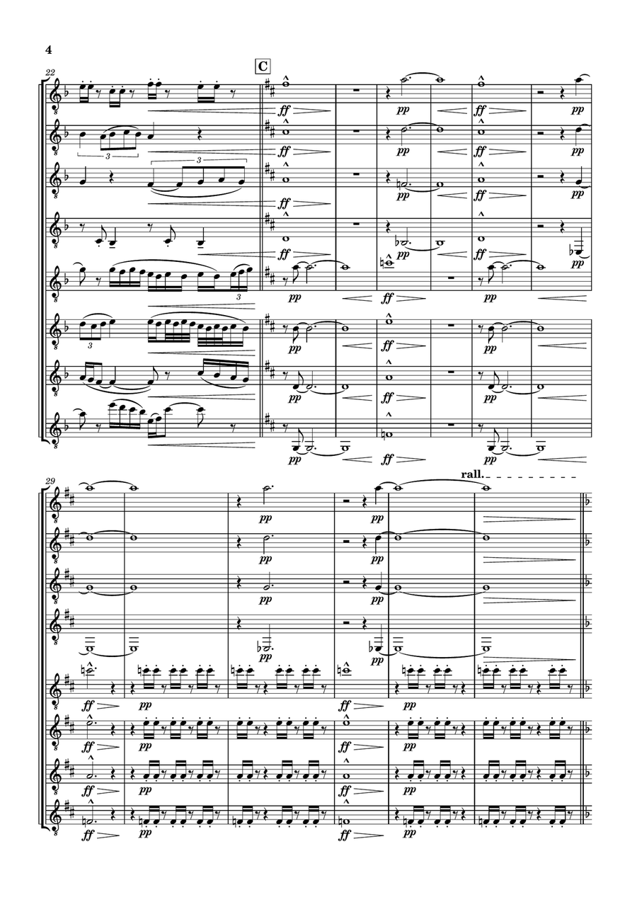 The Chaos of Emotions The Chaos of Emotions Woodwind Ensemble scores gallery preview page 4