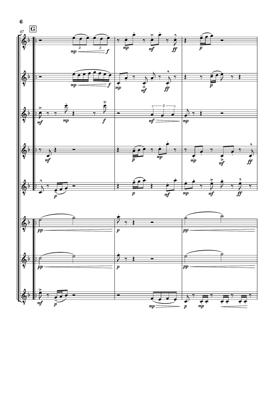 The Chaos of Emotions The Chaos of Emotions Woodwind Ensemble scores gallery preview page 6