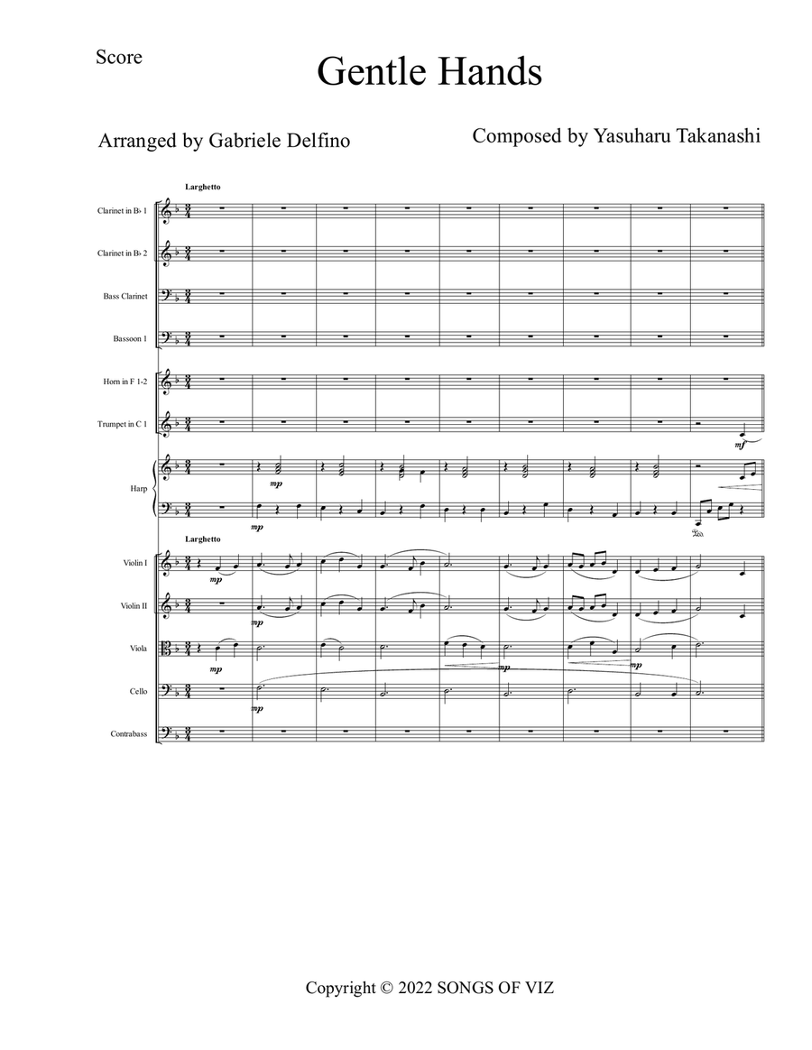 Gentle Hands Gentle Hands Full Orchestra scores gallery preview page 1
