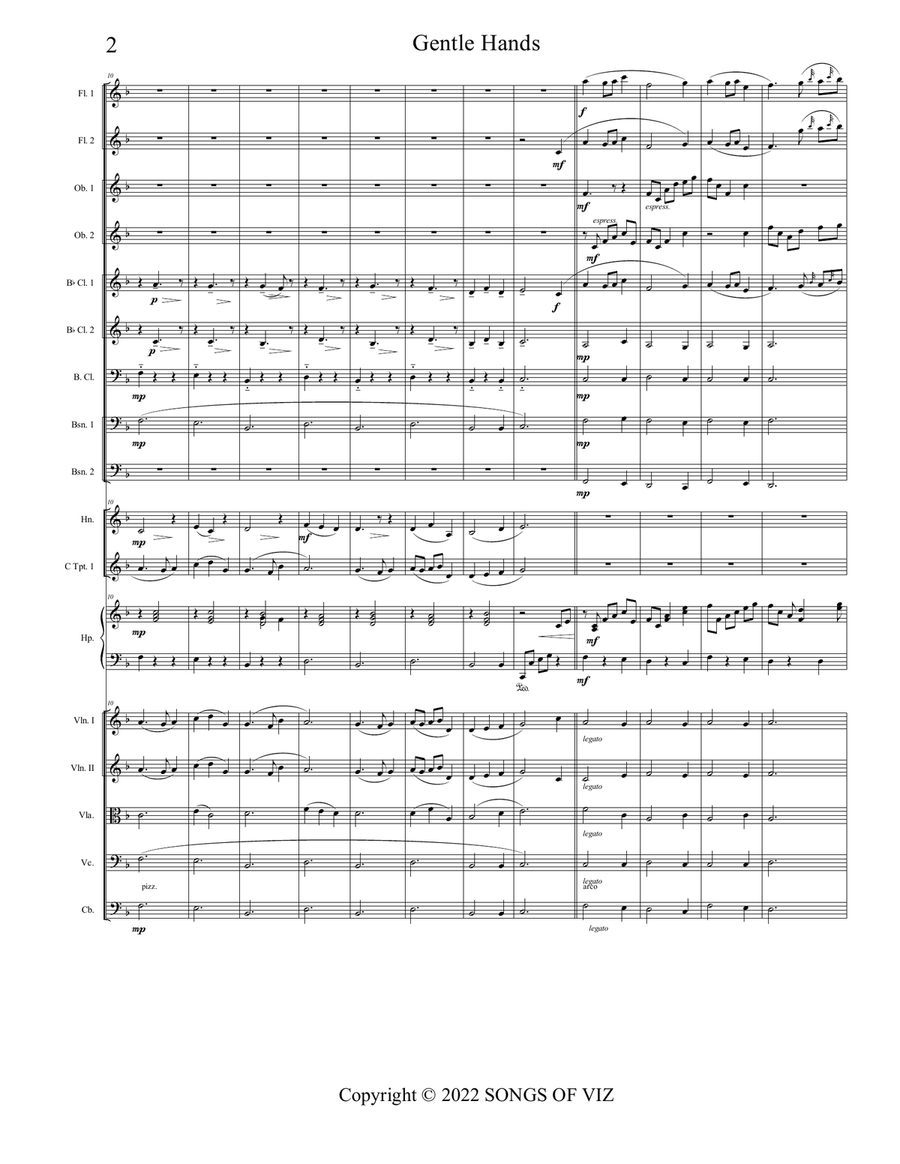 Gentle Hands Gentle Hands Full Orchestra scores gallery preview page 2