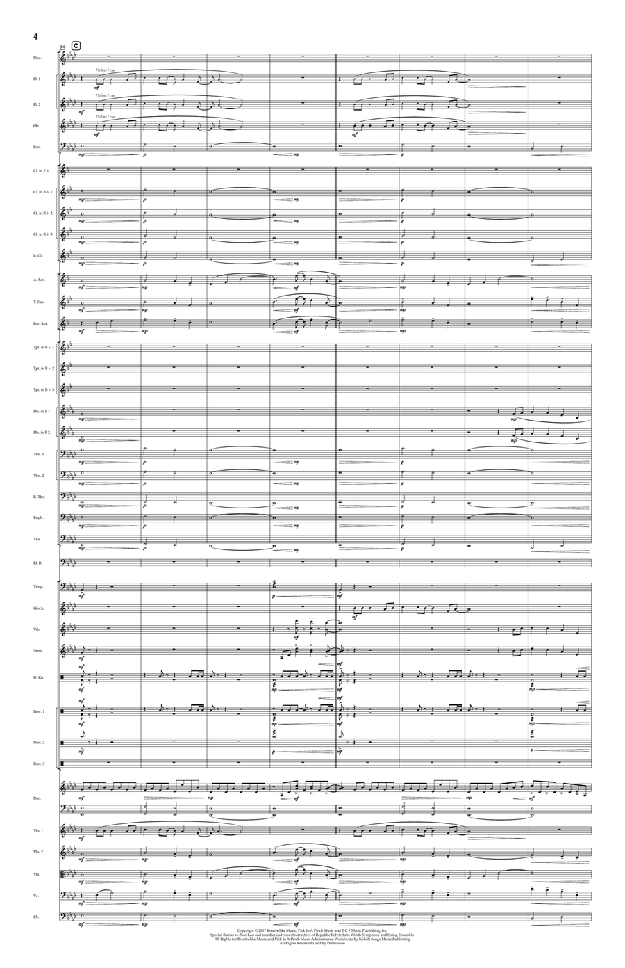 A Million Dreams A Million Dreams Concert Band scores gallery preview page 4