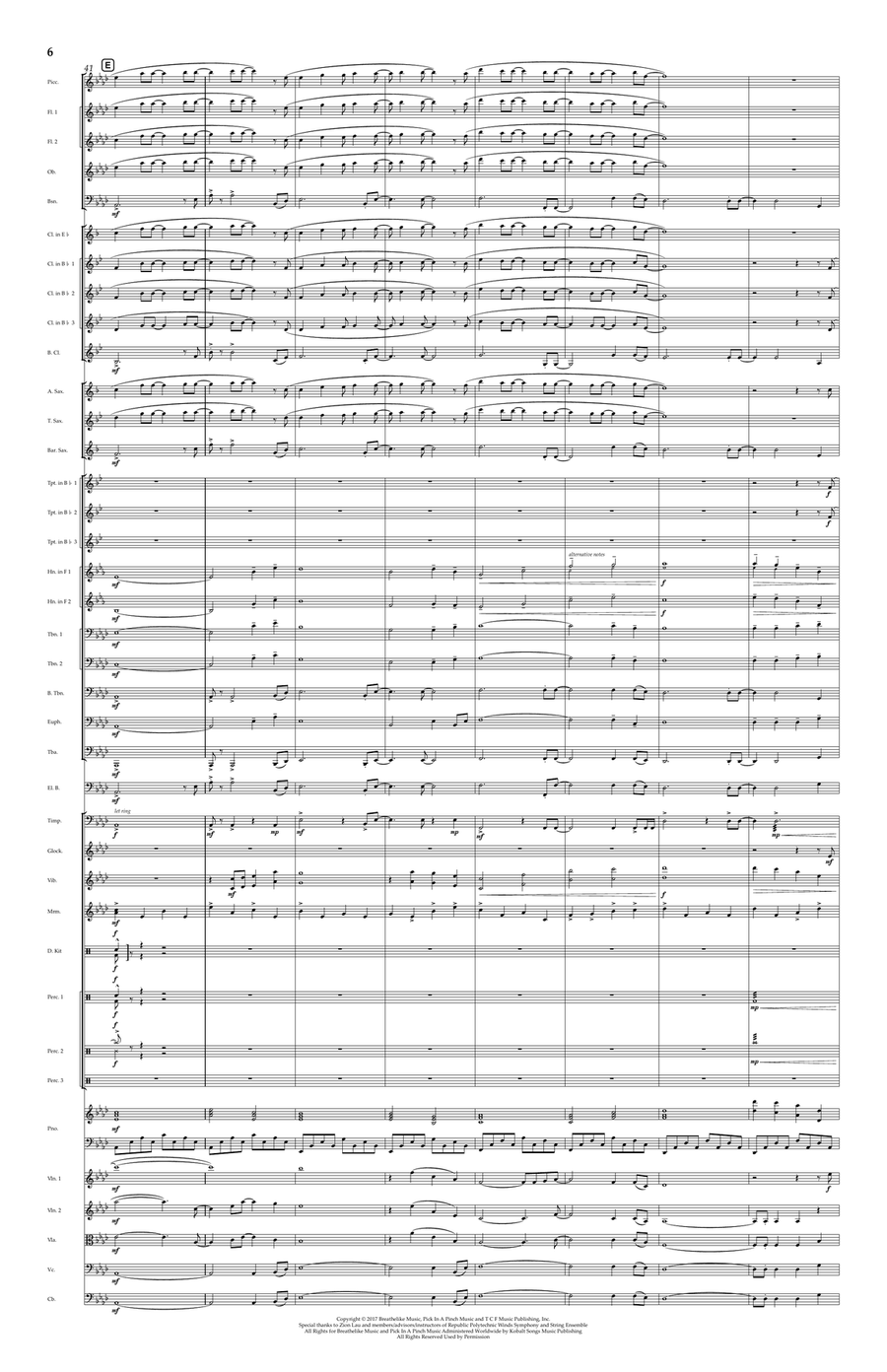 A Million Dreams A Million Dreams Concert Band scores gallery preview page 6