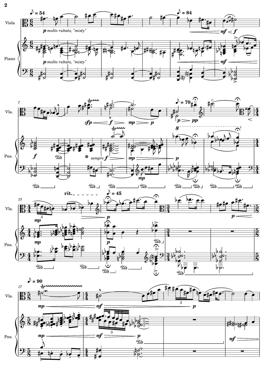 Sonatina for Viola Sonatina for Viola String Duet scores gallery preview page 2
