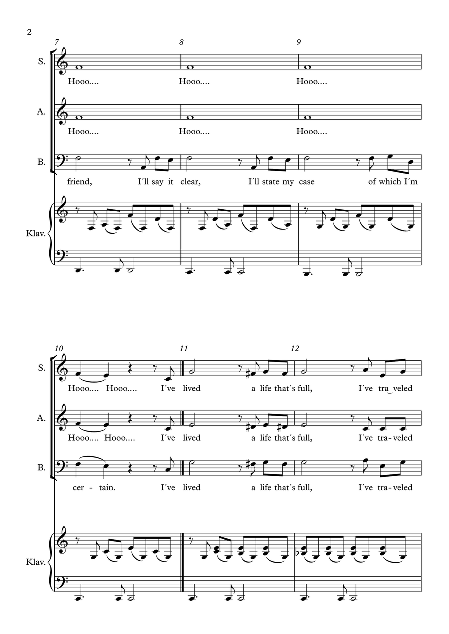 My Way My Way 3-Part scores gallery preview page 2