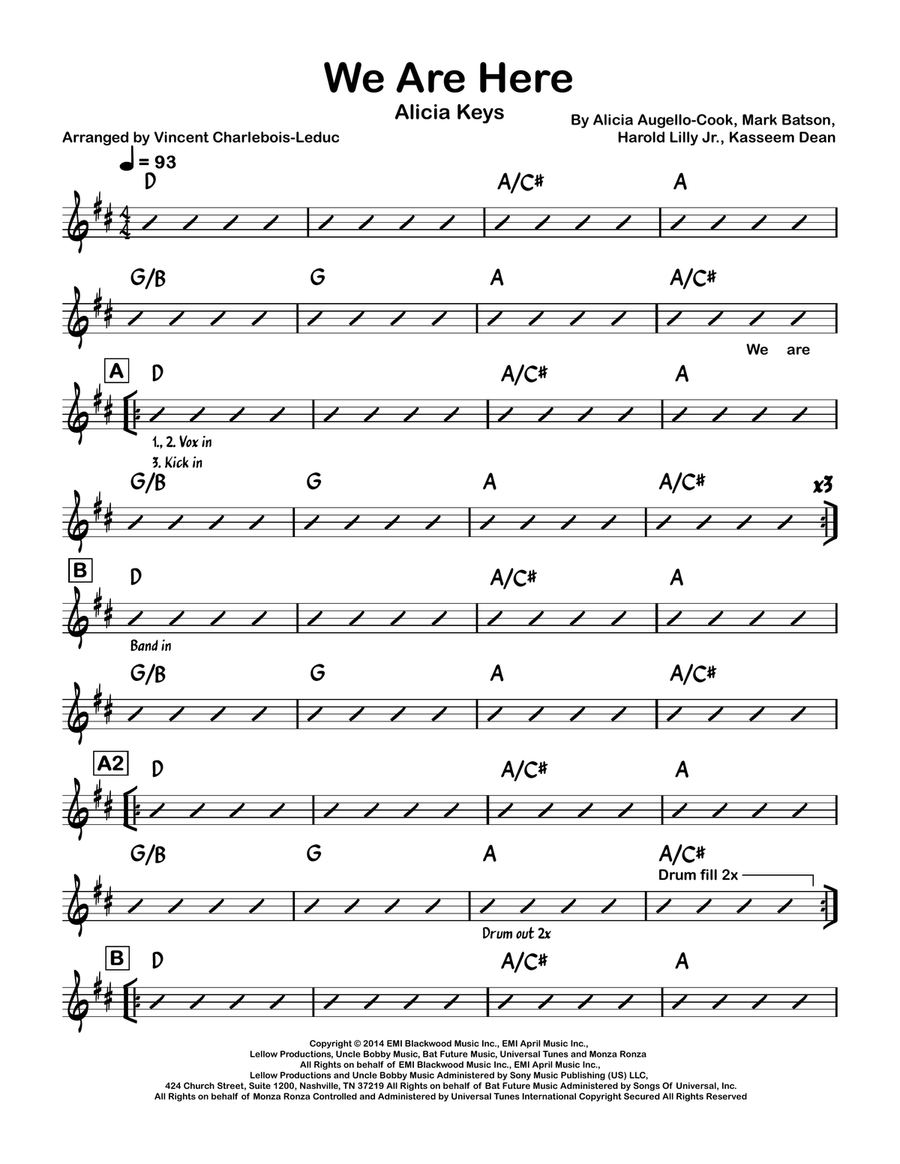 We Are Here We Are Here Piano scores gallery preview page 1