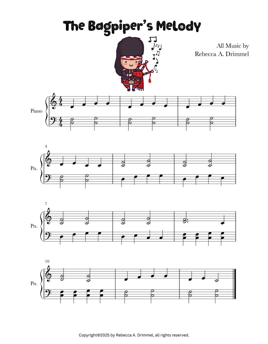 The Bagpiper’s Melody The Bagpiper’s Melody Bagpipe scores gallery preview page 1