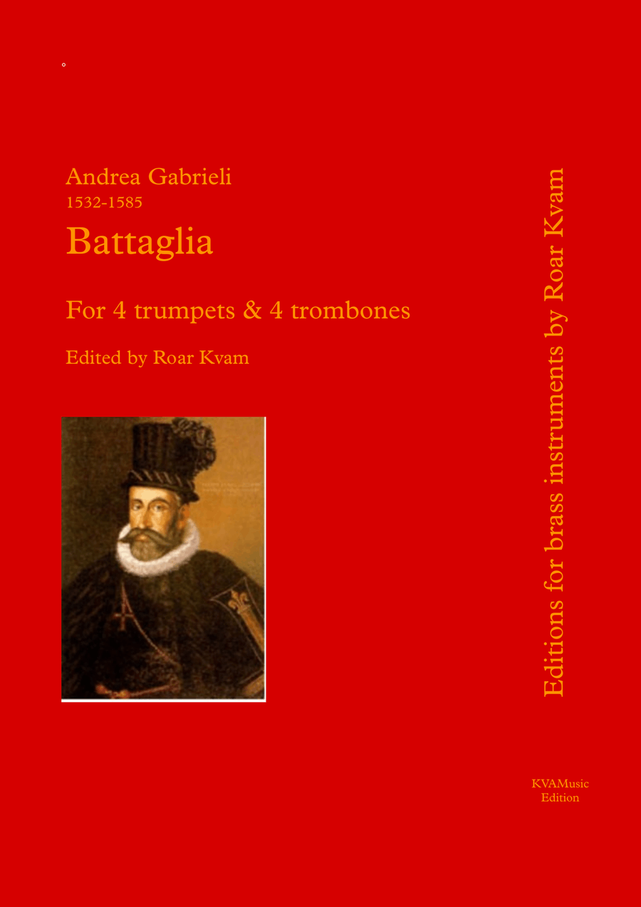 A. Gabrieli: Battaglia (4 trumpets & 4 trombones) - Score Only Brass Ensemble scores gallery preview page 1