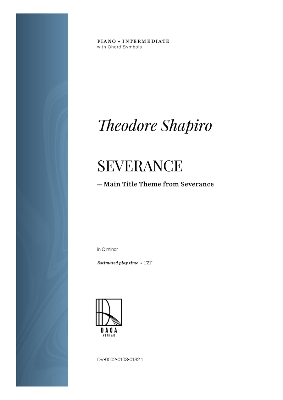 Severance - Main Title Theme Piano Solo scores gallery preview page 1