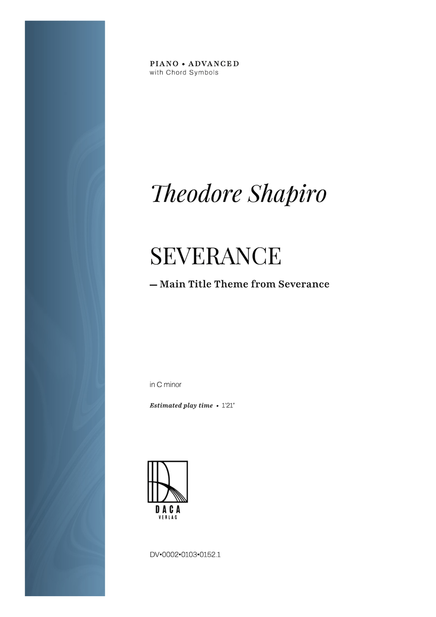 Severance - Main Title Theme Piano Solo scores gallery preview page 1