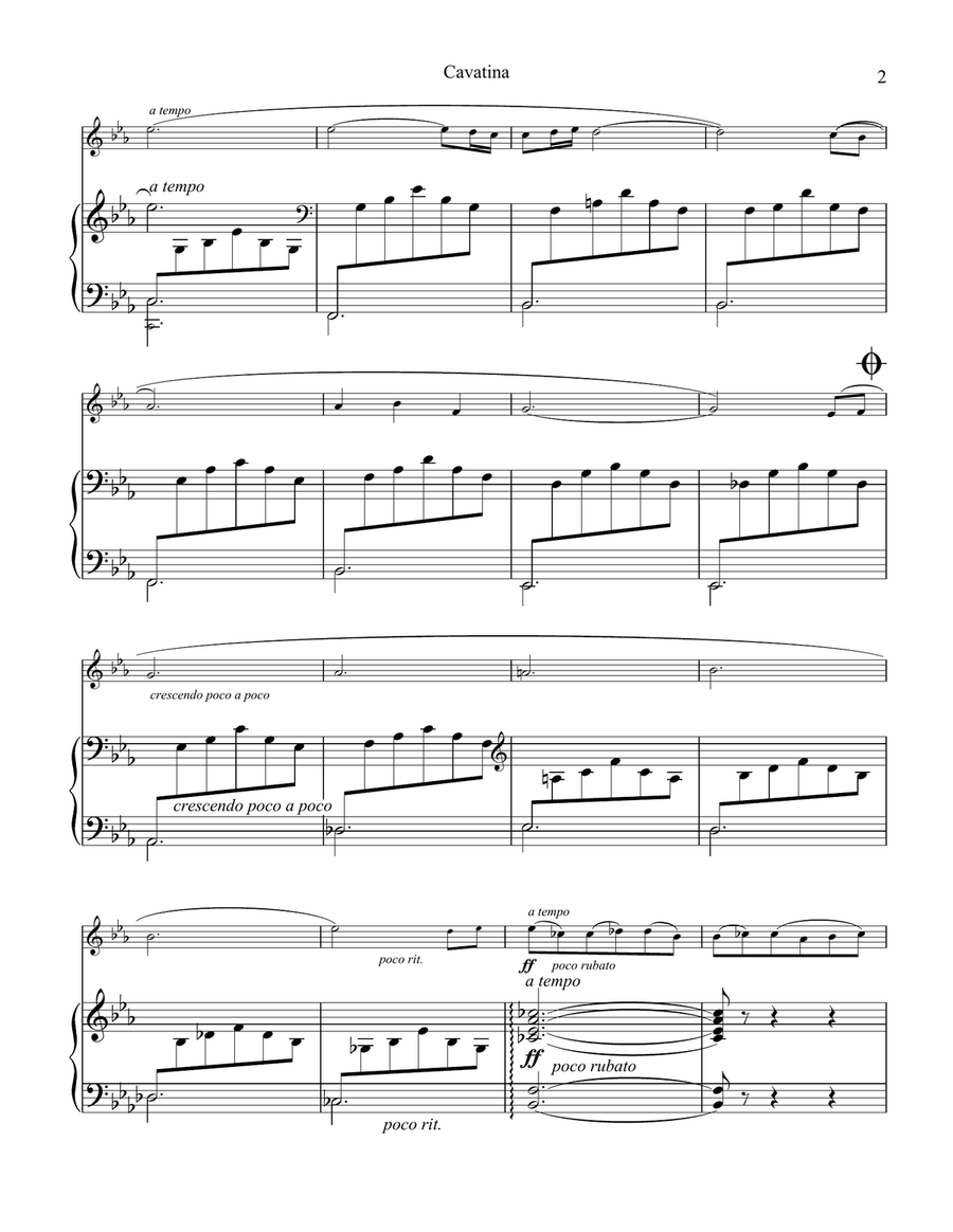 Cavatina Cavatina Violin Solo scores gallery preview page 2