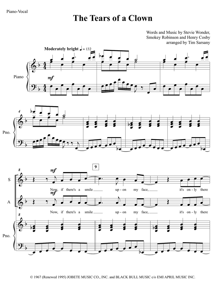 The Tears Of A Clown The Tears Of A Clown SSAA scores gallery preview page 1
