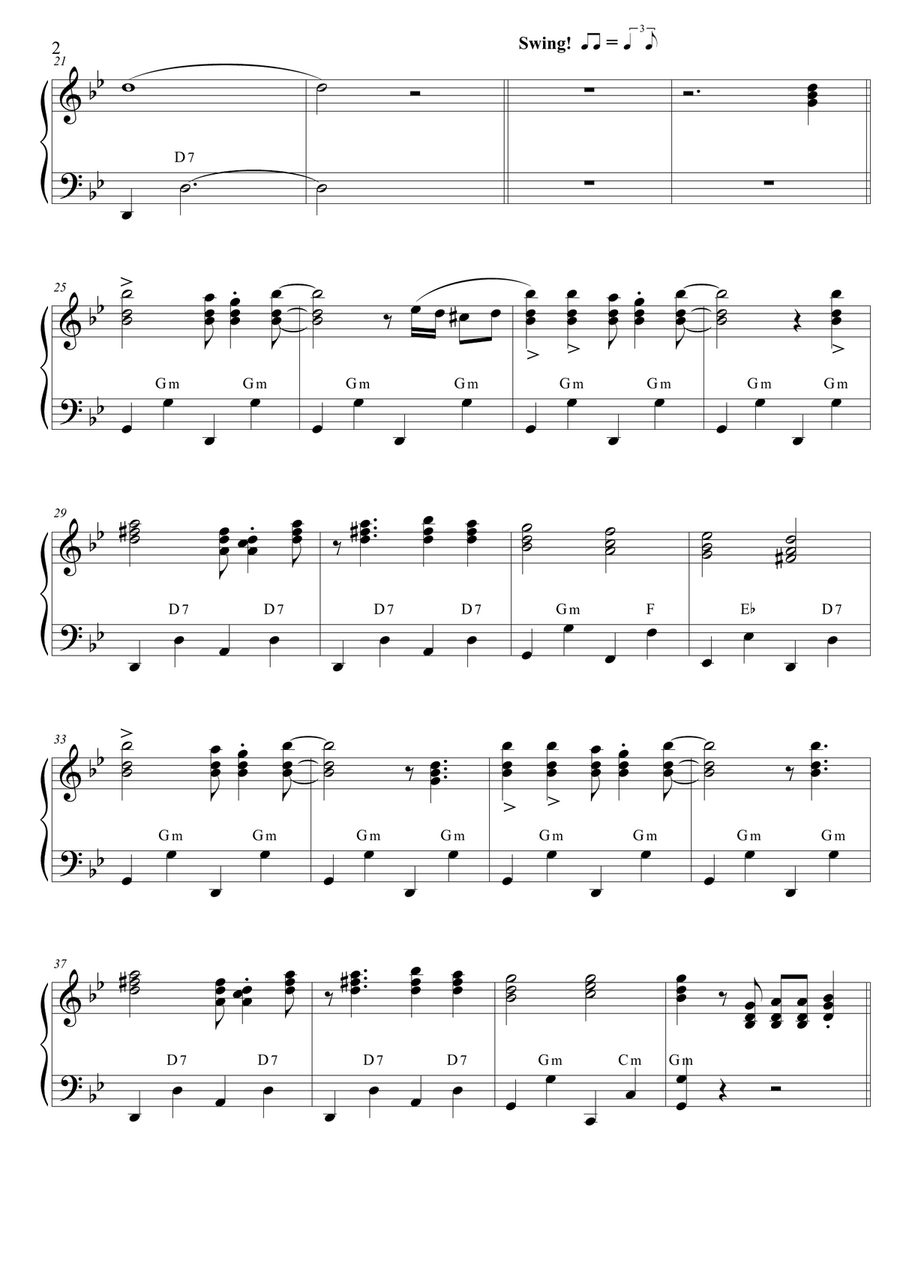 Bei Mir Bist Du Schon -Means That You're Grand (SOLO accordion PRO) Accordion scores gallery preview page 2
